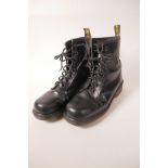 A pair of Doc Martens 'Airware' black leather boots, size 8