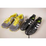 A pair of Adidas football boots, size 9½ (unworn), and a pair of Nike ST2 Dual Fusion trainers, size