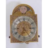 An C18th, eight bell musical longcase clock movement, inscribed 'Henry Gamble Bramley', with a