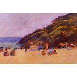 Christa Gaa RWS (German, 1937-1992), 'Porthcurno', inscribed and labelled verso by her husband Ken