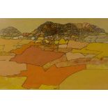 J. Boshoff (South African, late C20th), 'South African landscape', lithograph, signed lower right