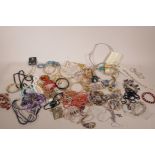 A quantity of costume jewellery