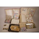 A large quantity of loose stamps and stamp albums, mostly Great Britain and empire