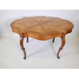 A late C18th/early C19th Maltese kingwood centre table with finely inlaid decoration, raised on