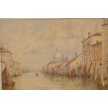 C.T. Black, Venetian scene, signed and dated 06, watercolour, 21" x 14"