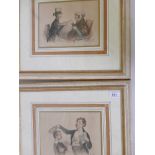 A pair of French hand coloured lithographs, 'Wool Winding' and ' Star Pupil', published by Aubert,