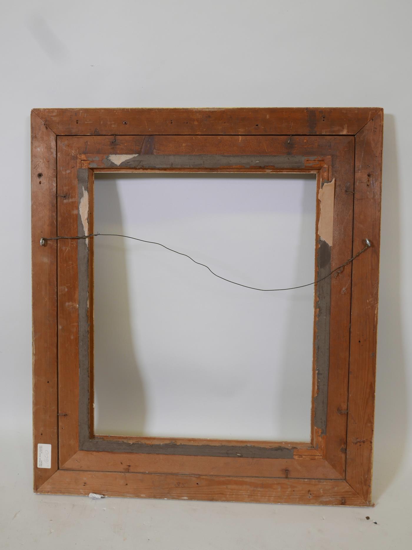 A C19th Watts type giltwood picture frame, rebate 16" x 19" - Image 3 of 3