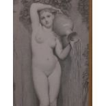 After Ingres, 'La Source', engraving, sympathetically framed, 7" x 4"