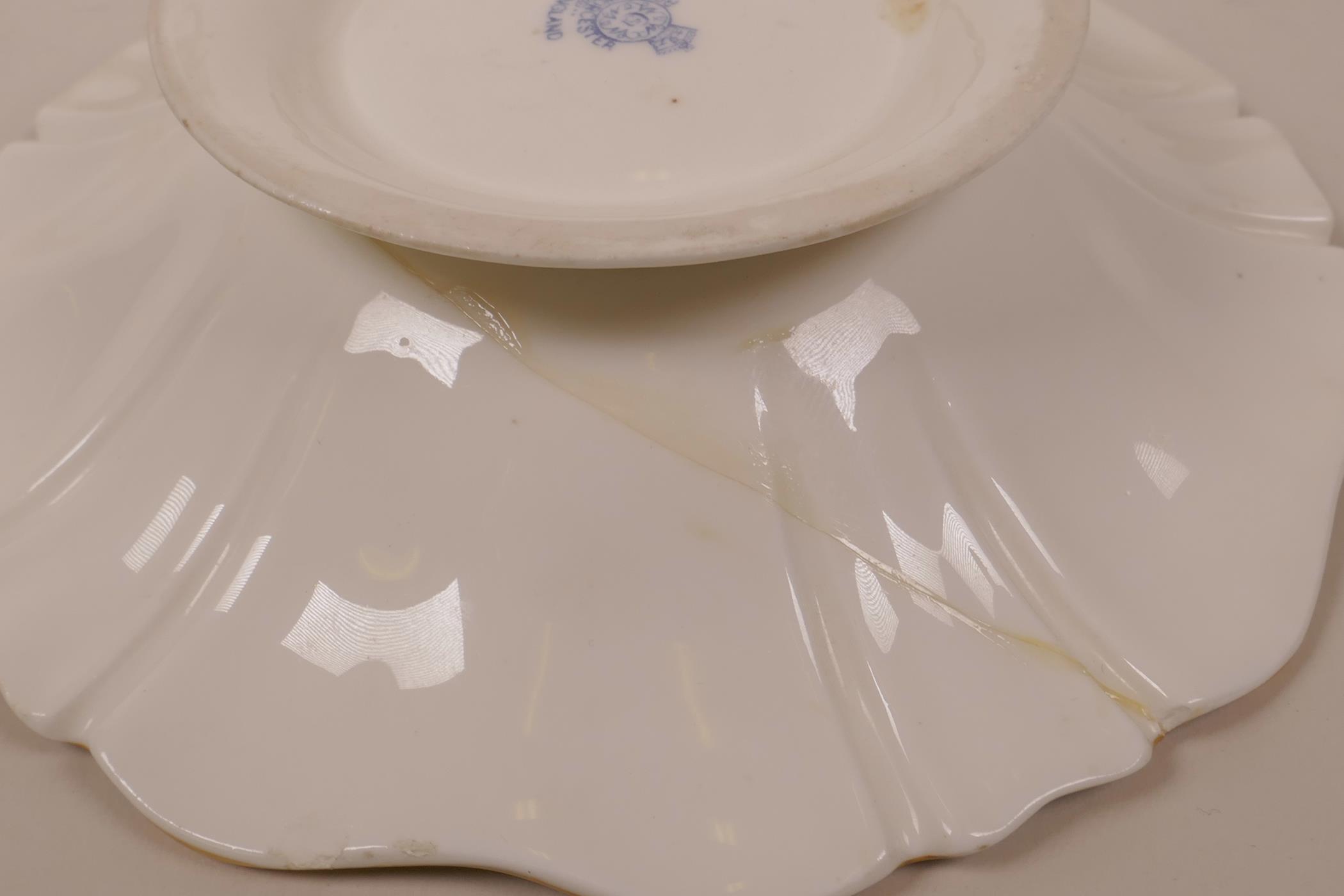 A collection of Royal Worcester porcelain, mainly blush ivory, to include a cream jug, pattern No. - Image 6 of 6