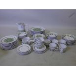 A Noritake Palos Verde pattern eight place part dinner service with coffee pot