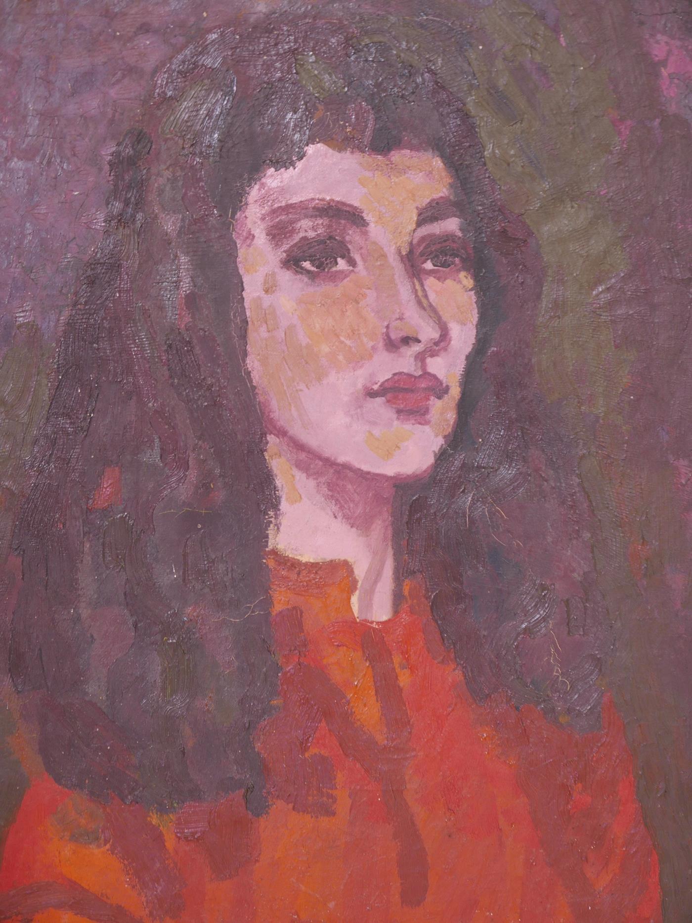 Edward Wolfe, portrait of a lady, signed 'Wolfe', oil on canvas, unframed, 24" x 20"