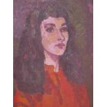 Edward Wolfe, portrait of a lady, signed 'Wolfe', oil on canvas, unframed, 24" x 20"