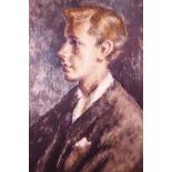 C20th British School, 'Portrait of a dapper young man', in the style of the Bloomsbury Group,