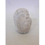 An ancient Greek/Anatolian marble head, possibly C3rd BC, acquired Turkey early C20th, 4" high