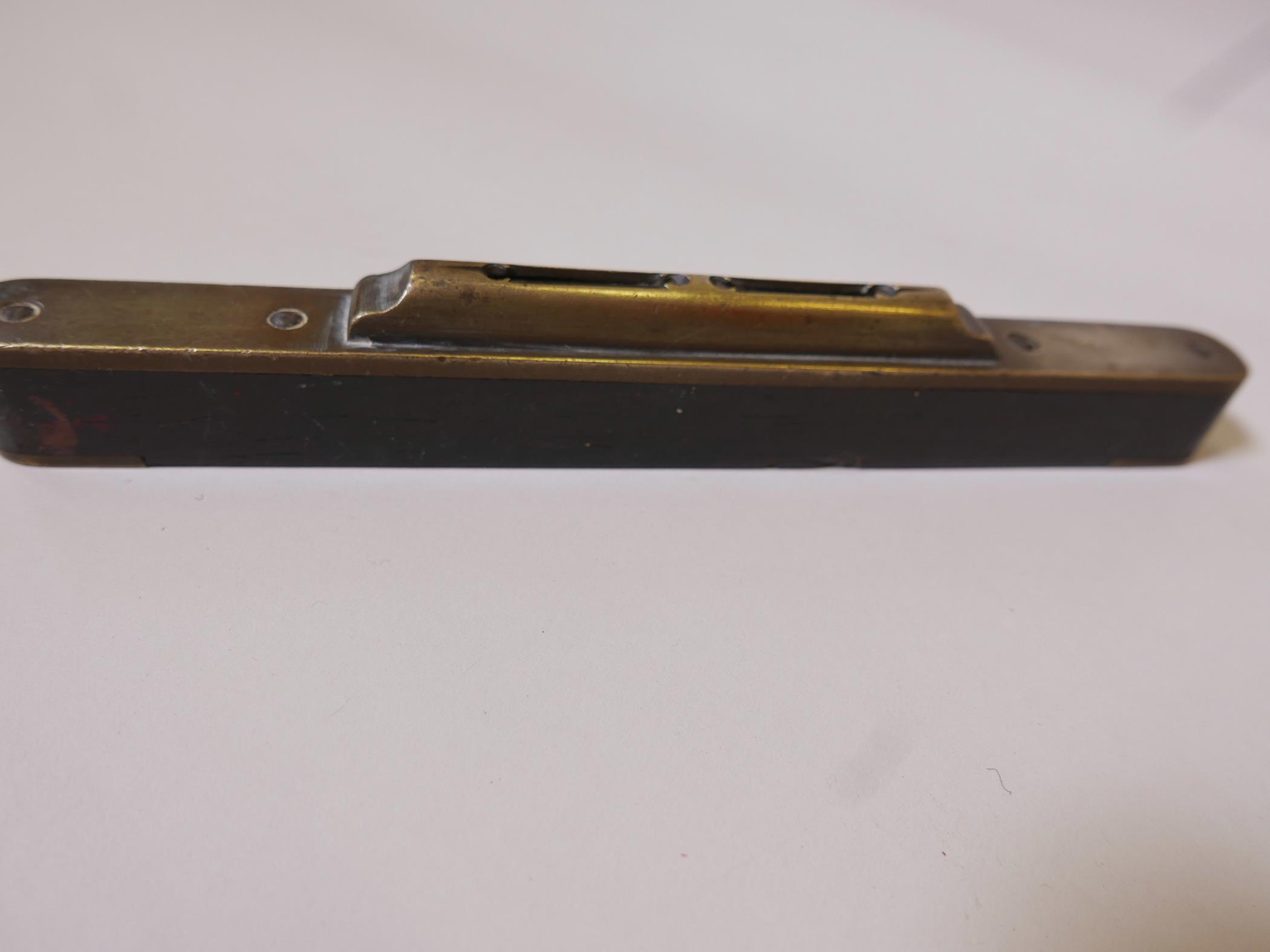 A vintage J. Rathbone and Sons No.1626 rosewood and brass spirit level, 9" long, together with an - Image 4 of 4