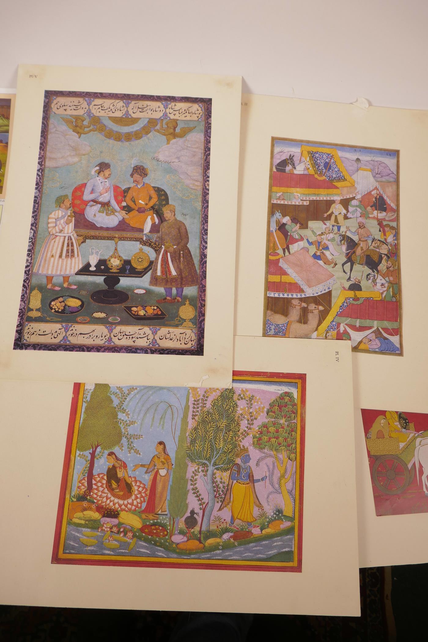 A print portfolio of Indian 'Kishangarh Painting' from the 'Lalit Kala Series', no.22, 18" x 14" - Image 4 of 6