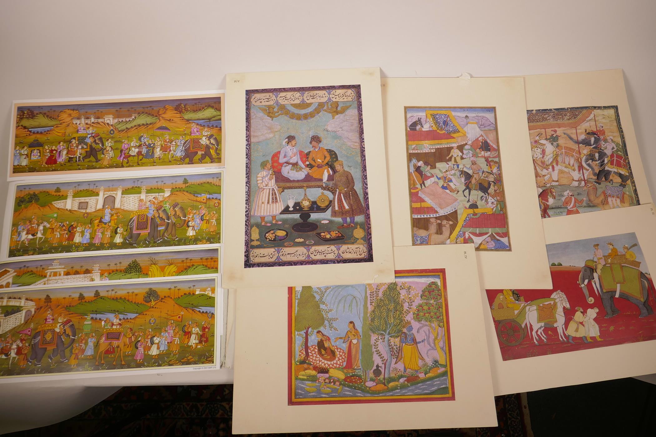 A print portfolio of Indian 'Kishangarh Painting' from the 'Lalit Kala Series', no.22, 18" x 14" - Image 2 of 6