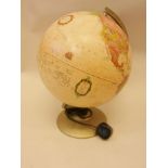 A Heritage collection illuminated globe, 15" high