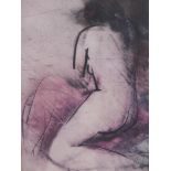 Mary Stork, (British, 1938-2007), 'Courage', a seated nude, lithograph, signed and dated '95 lower