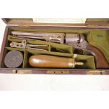 A C19th .44 calibre Colt revolver (believed army issue), with London proof marks and matching serial