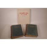 One volume, a hardback catalogue of Chinese antiquities, together with two volumes Larousse