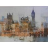 Colin Ruffell (British, b.1939), a pair of London cityscapes, 'The Houses of Parliament' and '
