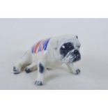 A Carlton Ware 'British Bulldog' figure, 8½" long