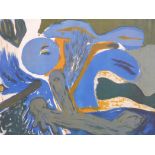 David John Hughes, Sea Bed, 1/10, limited edition abstract print, signed, 28" x 21"