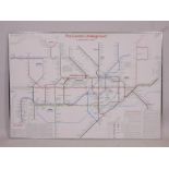 A History of the London Underground network in the form of a diagrammatic map of the system, with