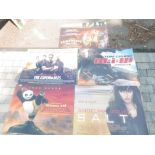 Five mounted film posters, 'Kung Fu Panda', 'SALT', 'Mission: Impossible III', 'The Expendables',
