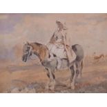 William Henry Pike RBA, (British, 1846-1908), a Devon maiden on horseback in Lydford, signed lower