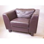 A Heal's leather club chair