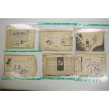 A collection of newspaper cartoon cuttings relating to the Second World War, mostly Low
