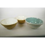 A large T Green & Co Easimix mixing bowl, 12" diameter, together with a T Green & Co Gripstand