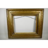 A good, late C19th gilt picture frame, aperture 18" x 14"