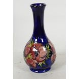A Moorcroft Pomegranate Pattern specimen vase, 6¼" high