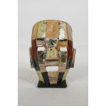 A South American specimen stone mask, 8" high
