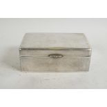 A Chinese silver cigarette box, lined, Chinese silver marks to base, 6" x 4"
