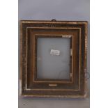 A C19th giltwood and composition picture frame, rebate 8" x 10"