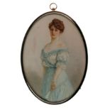 FROM A PRIVATE PORTRAIT MINIATURE COLLECTION: Ada Whiting (Australian, 1859-1953), a portrait