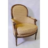 An Ashley Lawrence French style beechwood armchair