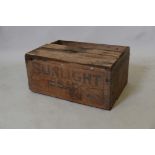 A Sunlight soap company soap box, 19" x 13½" x 9"