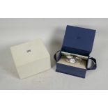 A lady's steel cased Raymond Weil watch, boxed