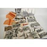 A quantity of postcards mainly French topographical, and a quantity of GB QEII orange ½p stamps