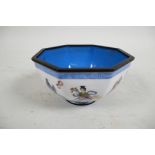A Canton enamel bowl decorated with the Eight Immortals, hand painted, marked to base, 4"