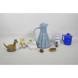 Miscellaneous items to include a Beswick Loch Ness monster whiskey container, a mid C20th Arch