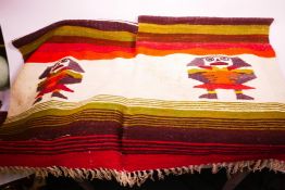 A South American (Peruvian) woven poncho