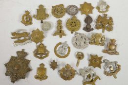 A collection of military badges and insignia