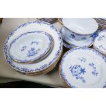 A large quantity of Rorstrand 'Ostinda' pattern blue and white porcelain from three different