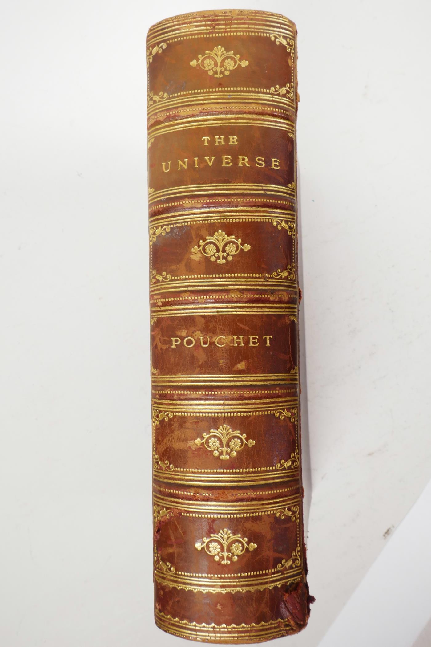 One volume 'The Universe' by F.A. Pouchet, published by Blackie & Sons Ltd, bearing Ludlow Grammar